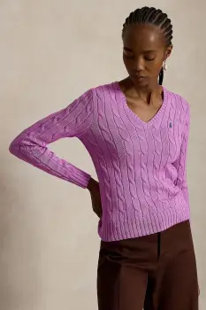 Polo Ralph Lauren pulover pentru femei, din bumbac imagine
