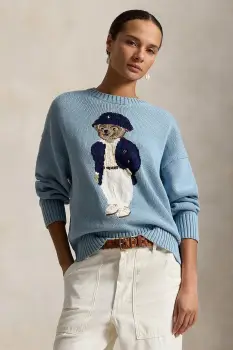 Polo Ralph Lauren pulover pentru femei din bumbac imagine