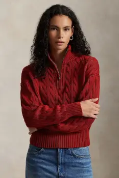 Polo Ralph Lauren pulover pentru femei din bumbac imagine