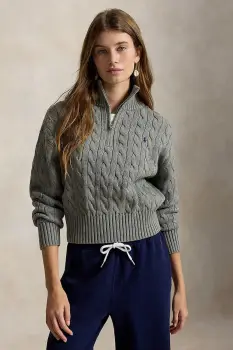 Polo Ralph Lauren pulover pentru femei din bumbac imagine