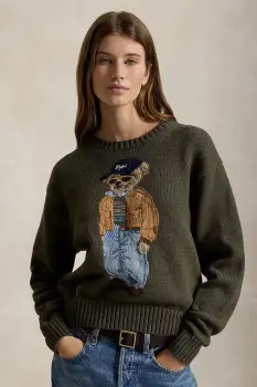 Polo Ralph Lauren pulover pentru femei din bumbac imagine
