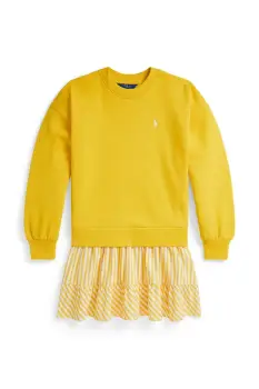 Polo Ralph Lauren rochie din bumbac pentru copii imagine