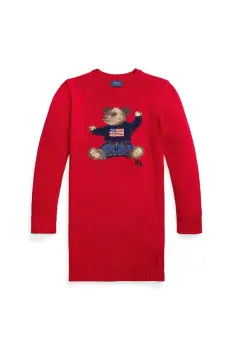 Polo Ralph Lauren rochie din bumbac pentru copii imagine