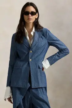 Polo Ralph Lauren sacou pentru femei din bumbac imagine