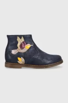 Pom D'api cizme din piele intoarsa pentru copii CITY COLIBRI culoarea albastru marin imagine