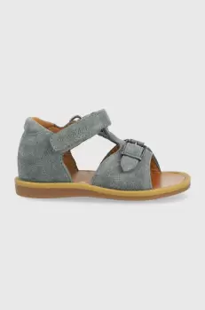 Pom D'api sandale din piele intoarsa pentru copii imagine