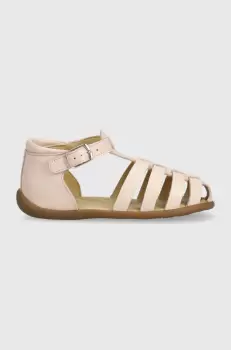 Pom D'api sandale din piele pentru copii culoarea roz imagine