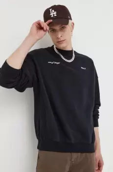 Preach hanorac de bumbac culoarea negru, neted imagine