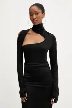 PRESSIAT bluza culoarea negru, uni, PRE117FW24 imagine