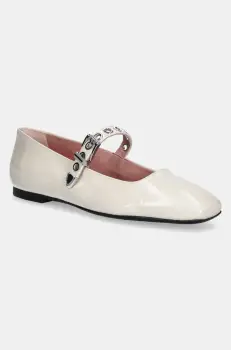 Pretty Ballerinas balerini de piele Camille culoarea bej, 52211_A imagine