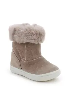 Primigi cizme de iarna pentru copii din piele intoarsa culoarea maro, PSN 88520 imagine