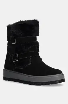 Primigi cizme de iarna pentru copii din piele intoarsa culoarea negru, PNEGT 68698 imagine