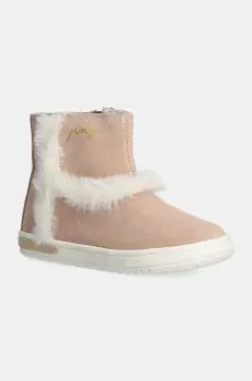 Primigi cizme din piele intoarsa pentru copii culoarea bej, PDU 69048 imagine