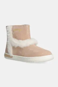 Primigi cizme din piele intoarsa pentru copii culoarea bej, PDU 69048 imagine