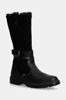 Primigi ghete din piele pentru copii culoarea negru, PHRGT 68746 imagine