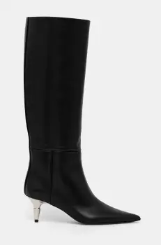 Proenza Schouler ghete de piele Spike femei, culoarea negru, cu toc cui, PS43071A imagine