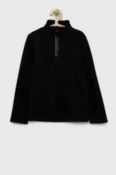 Protest bluza copii culoarea negru, neted imagine