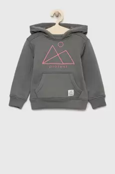 Protest bluza copii culoarea verde, cu gluga, cu imprimeu imagine