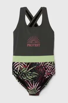 Protest costum de baie dintr-o bucata pentru copii PRTTARAH culoarea verde imagine