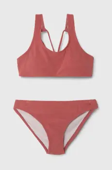 Protest costum de baie pentru copii din doua piese PRTHONOLUA culoarea roz imagine