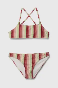 Protest costum de baie pentru copii din doua piese PRTSHEILA culoarea rosu imagine