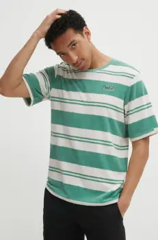 Protest tricou Prtbatidas barbati, culoarea verde, modelator, 1710943 imagine