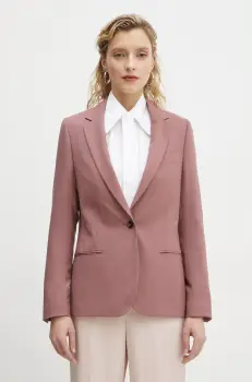 PS Paul Smith geaca de lana culoarea roz, un singur rand de nasturi, neted, W2R.248J.P31053 imagine