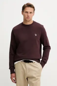 PS Paul Smith hanorac de bumbac culoarea rosu, cu imprimeu, M2R-027RZ-T21116 imagine