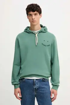 PS Paul Smith hanorac de bumbac culoarea verde, cu gluga, cu imprimeu, M2R-217Z-T22469 imagine