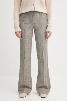 PS Paul Smith pantaloni cu lana culoarea bej, drept, medium waist, W2R-358T-T31313 imagine