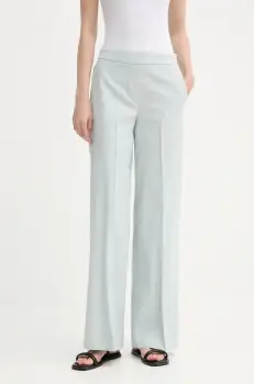 PS Paul Smith pantaloni din amestec de in drept, high waist, W2R.349T.P31282 imagine
