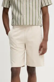 PS Paul Smith pantaloni scurti din amestec de in barbati, culoarea bej, M2R.699P.P22319 imagine