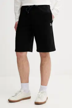 PS Paul Smith pantaloni scurti din bumbac culoarea negru, M2R-429R-KZEBRA imagine