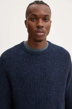 PS Paul Smith pulover de lana barbati, culoarea albastru marin, M2R.968Y.N22234 imagine