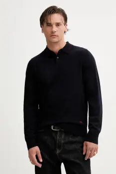 PS Paul Smith pulover de lana culoarea bleumarin, light, M2R-303Z-T21861 imagine