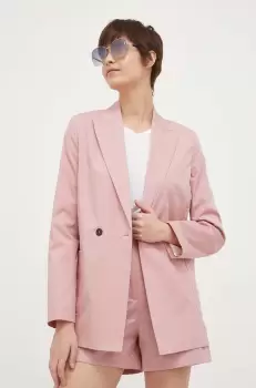 PS Paul Smith sacou culoarea roz, cu doua randuri de nasturi, neted imagine