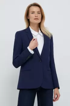 PS Paul Smith sacou de in culoarea albastru marin, un singur rand de nasturi, neted imagine