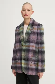 PS Paul Smith sacou din lana culoarea violet, un singur rand de nasturi, modelator, W2R.370J.N31217 imagine