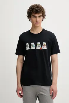 PS Paul Smith tricou din bumbac culoarea bleumarin, cu imprimeu, M2R-011R-TP5257 imagine