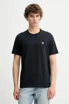 PS Paul Smith tricou din bumbac culoarea bleumarin, uni, M2R.011R.KZEBRA imagine