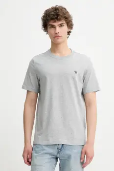 PS Paul Smith tricou din bumbac culoarea gri, uni, M2R.011R.KZEBRA imagine