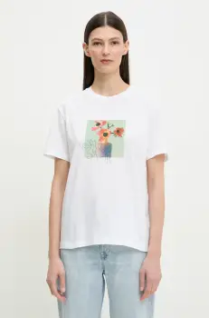 PS Paul Smith tricou din bumbac femei, culoarea alb, W2R.232V.PP4958 imagine