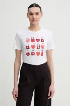 PS Paul Smith tricou din bumbac femei, culoarea alb, W2R.G799.PP5095 imagine