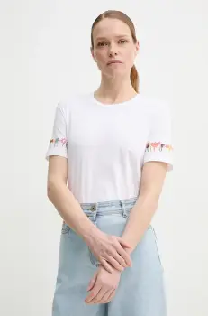 PS Paul Smith tricou din bumbac femei, culoarea alb, W2R.G799.PP5100 imagine