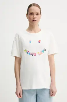 PS Paul Smith tricou din bumbac femei, culoarea bej, W2R.232V.PP4959 imagine