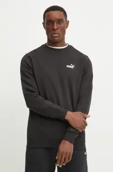 Puma bluza barbati, culoarea negru, neted, 682564 imagine