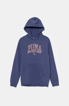 Puma bluza copii CLASS Hoodie TR culoarea violet, cu gluga, cu imprimeu, 685829 imagine