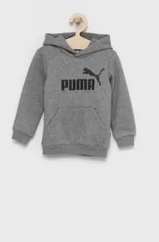 Puma Bluza copii culoarea gri, cu imprimeu imagine