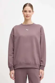 Puma bluza culoarea maro, cu imprimeu, 685400.D imagine