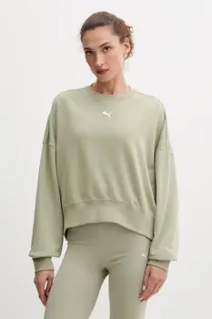 Puma bluza culoarea maro, uni, 629748 imagine